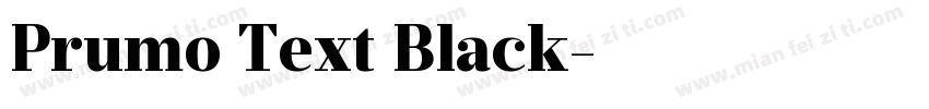Prumo Text Black字体转换
